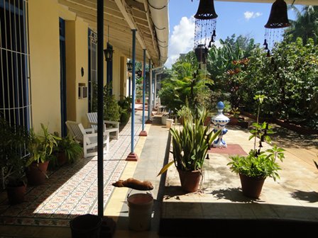 'Backyard' Casas particulares are an alternative to hotels in Cuba.